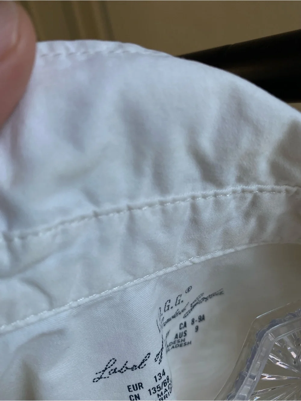 H&M LOGG Boys White Snap Button Shirt Size 8-9Y